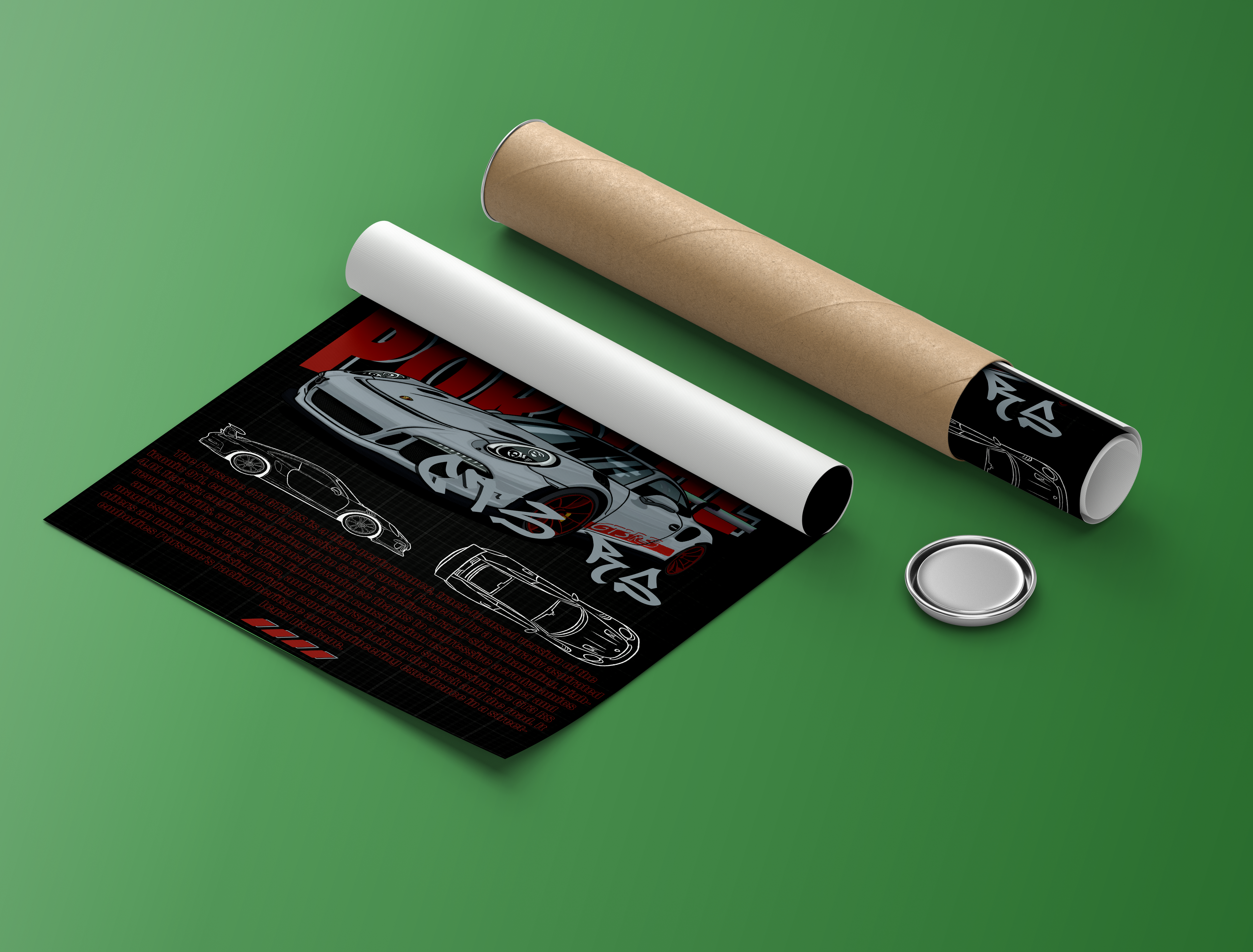 PORSCHE GT3 RS BLUEPRINT