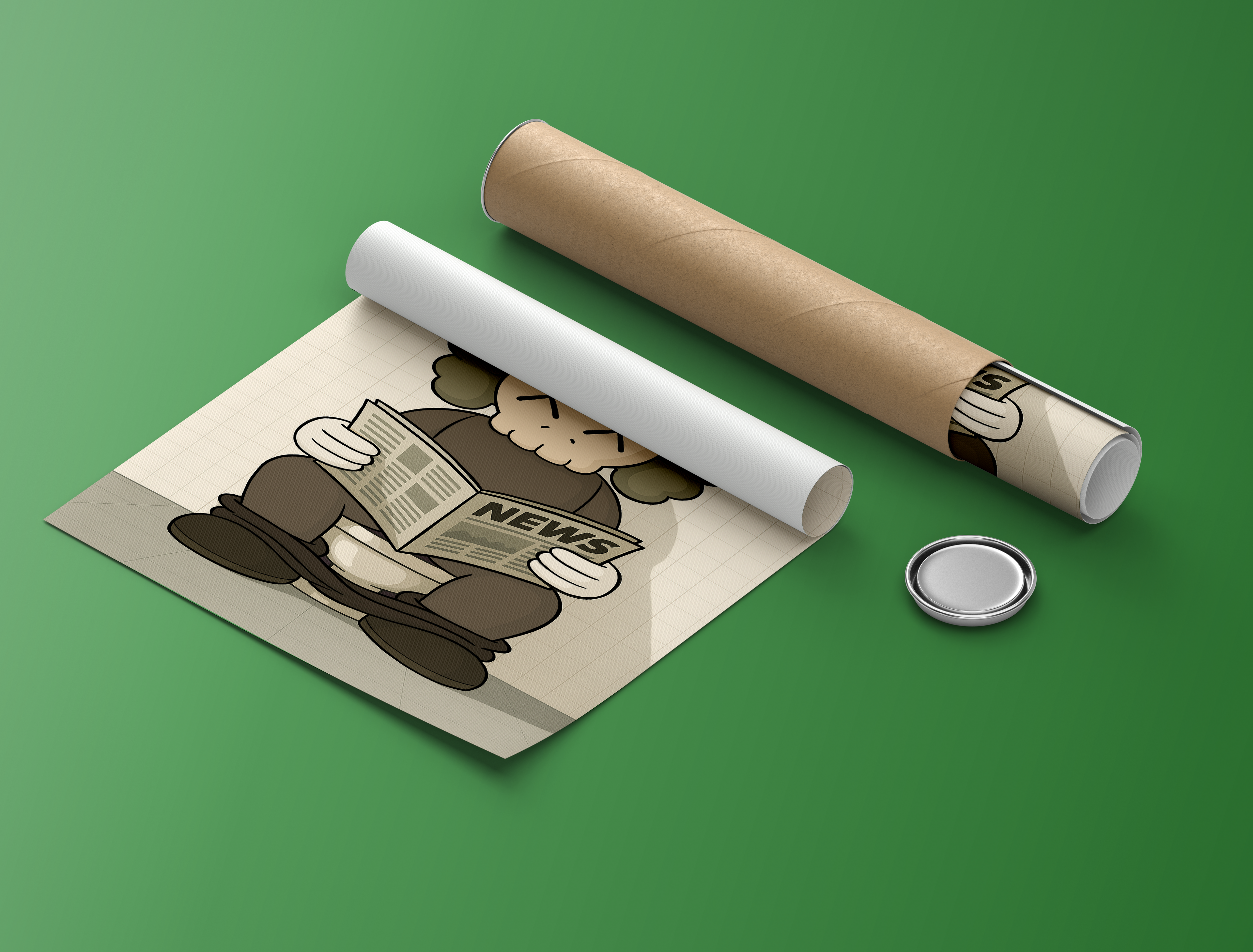 KAWS figure - Toilet Break Edition