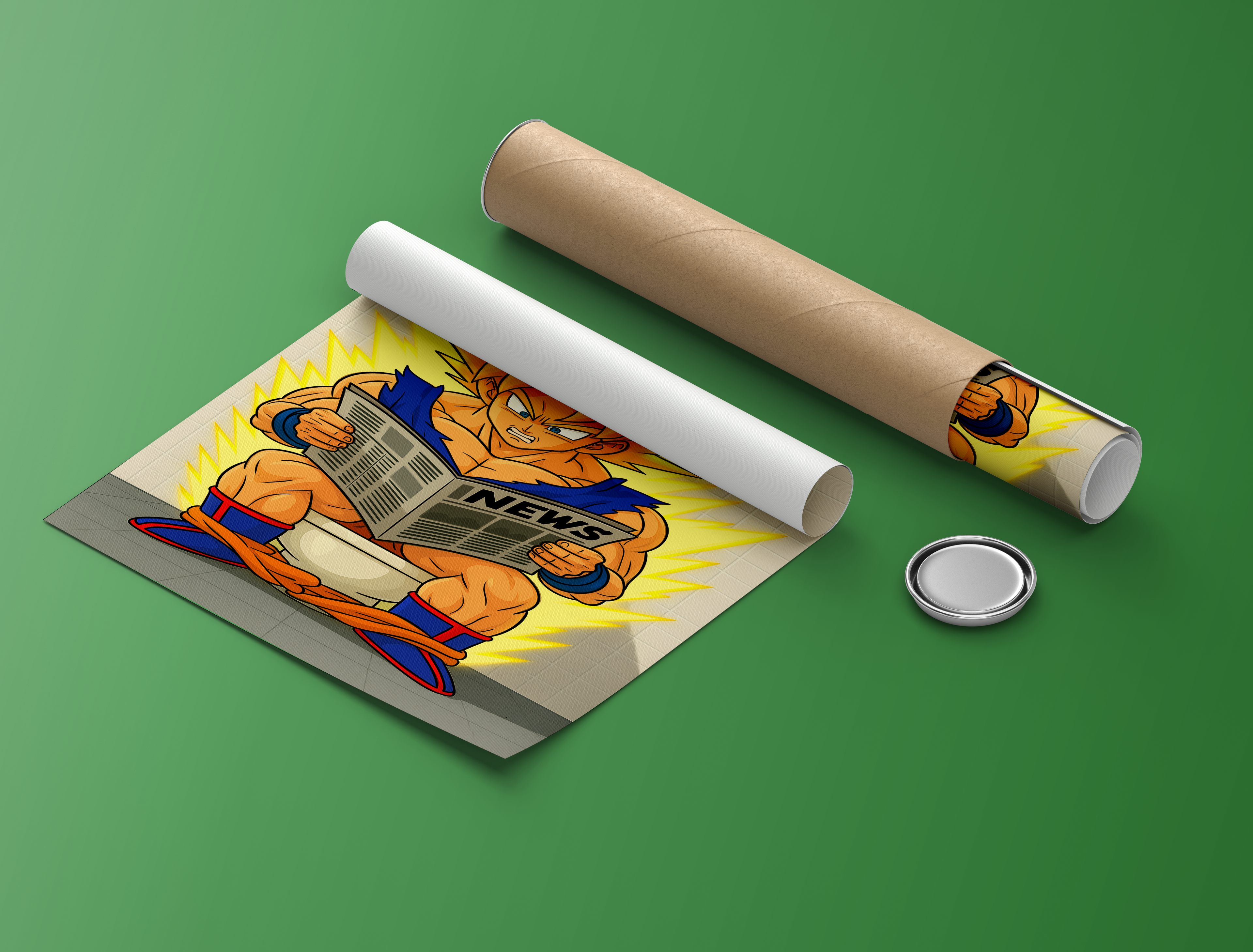 Super Saiyan Goku - Toilet Break Edition