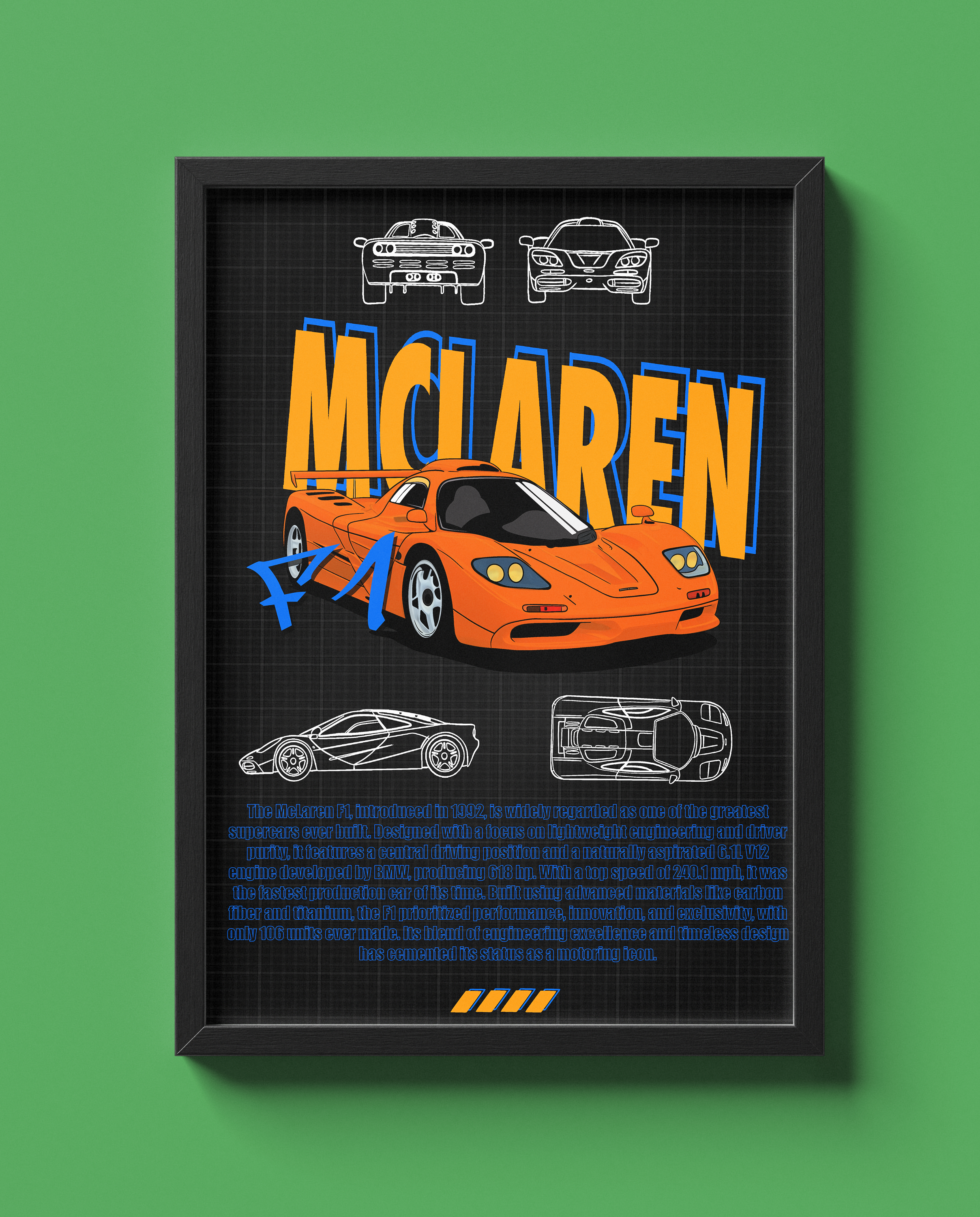 MCLAREN F1 BLUEPRINT
