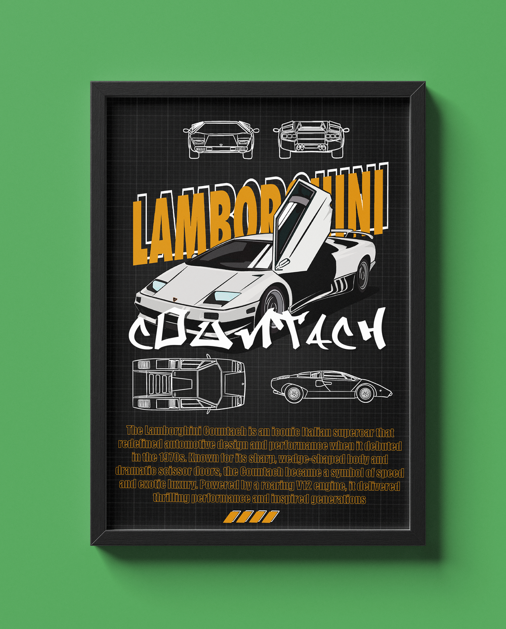 LAMBORGHINI COUNTACH BLUEPRINT