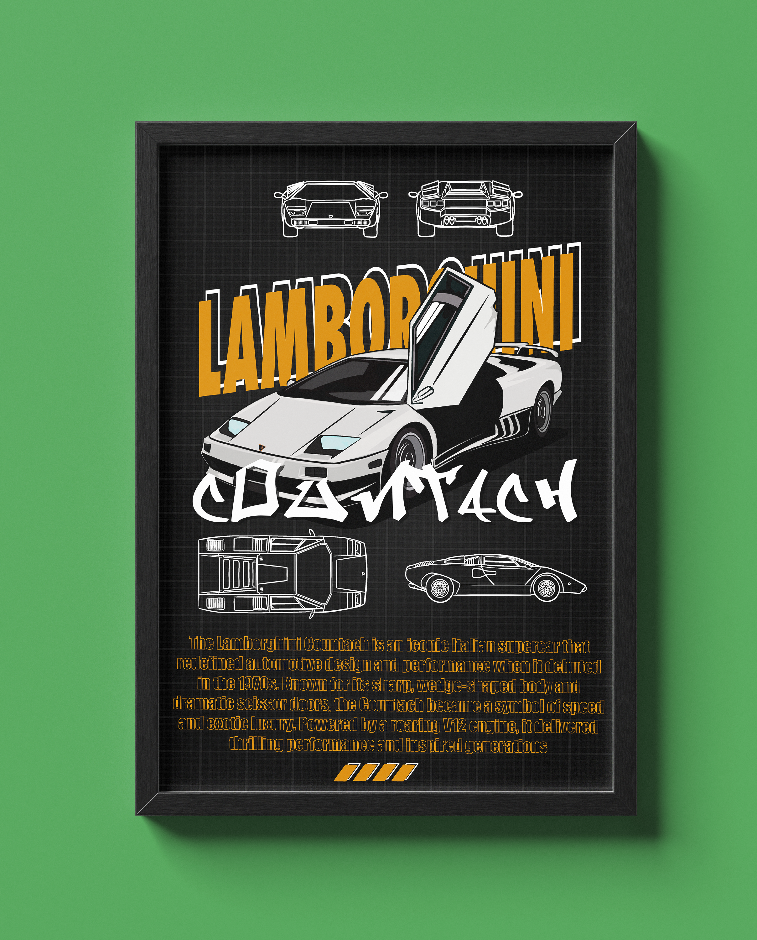 LAMBORGHINI COUNTACH BLUEPRINT