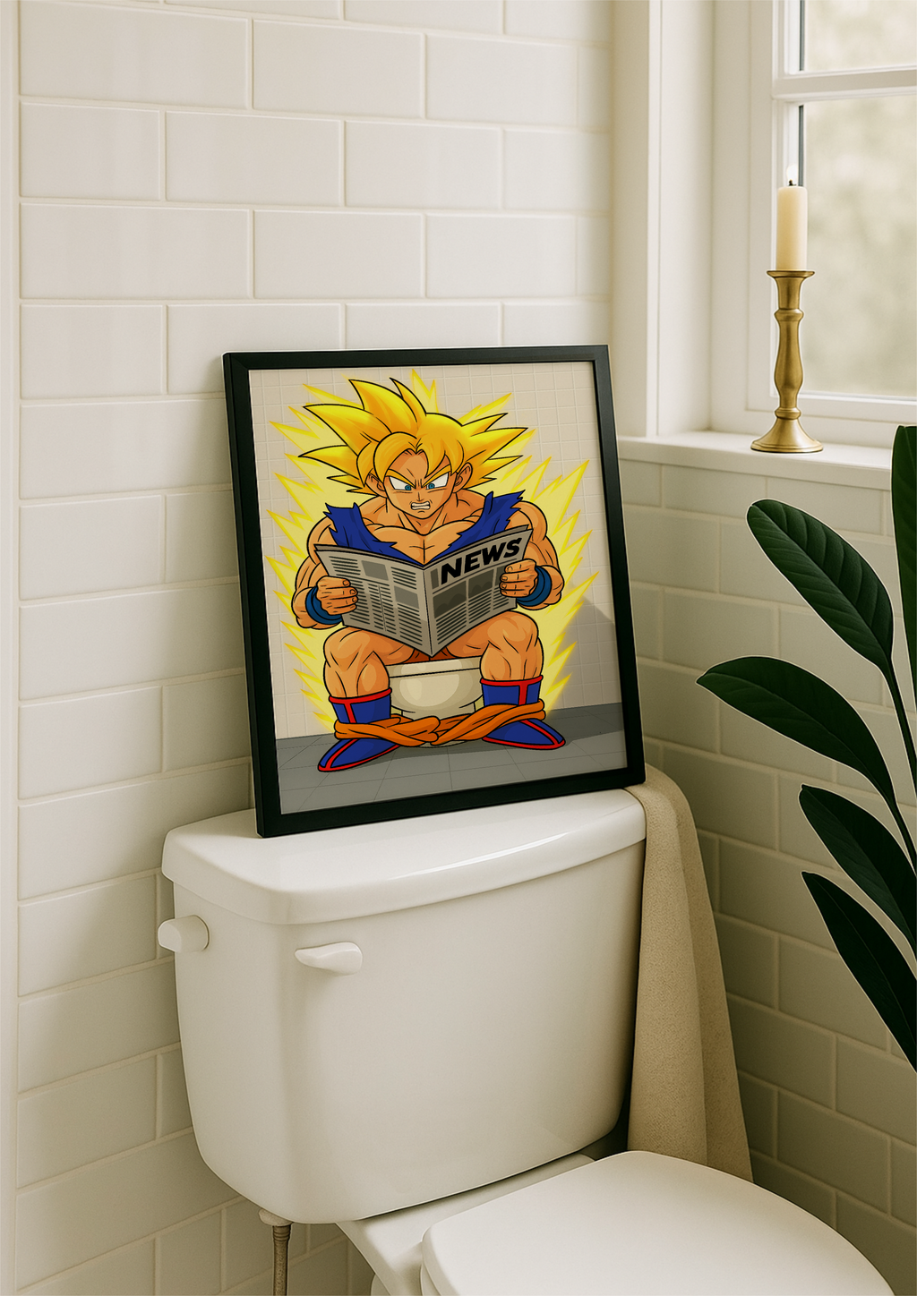 Super Saiyan Goku - Toilet Break Edition