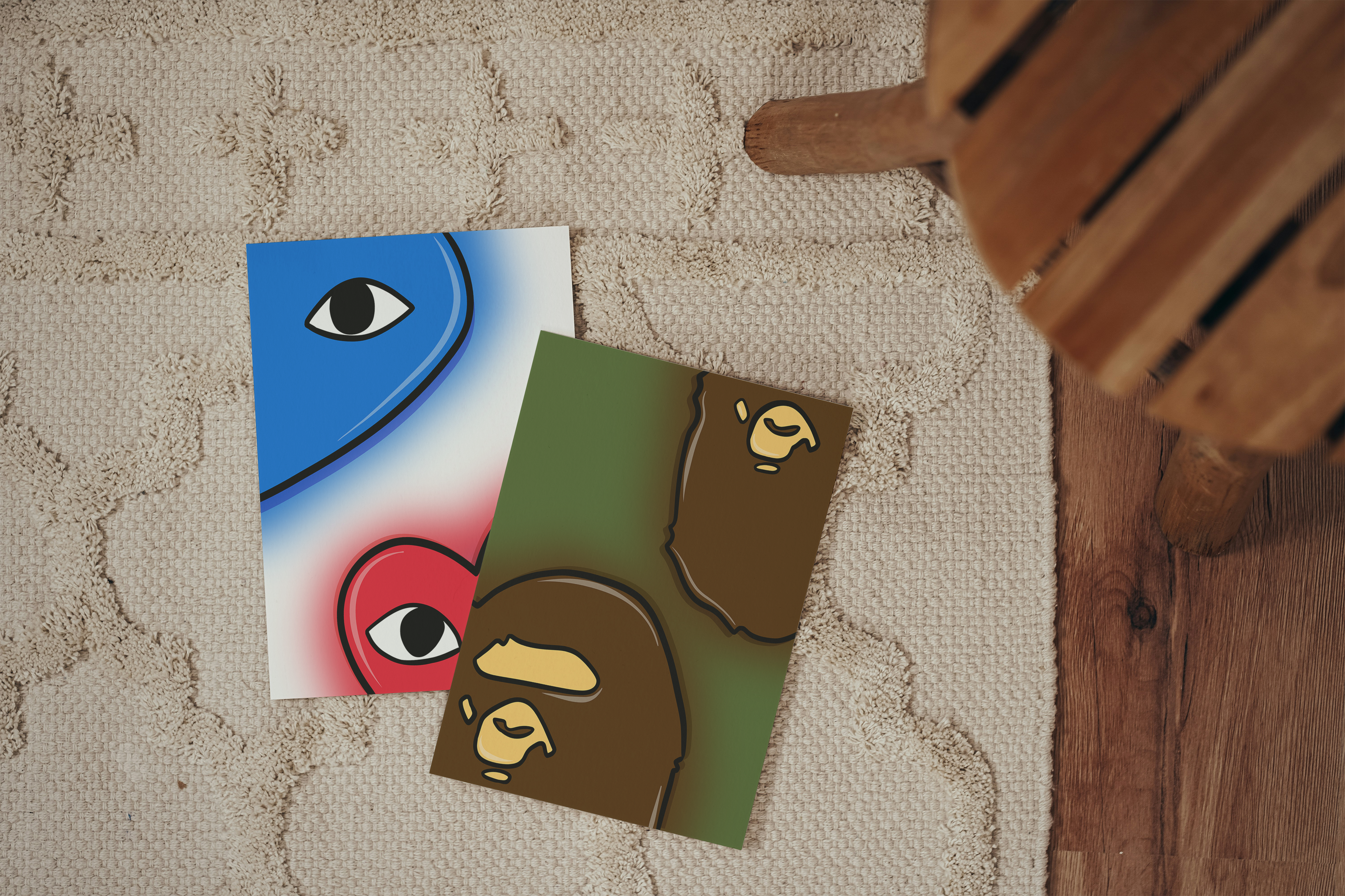 Bape X CDG - Neon Duo Set