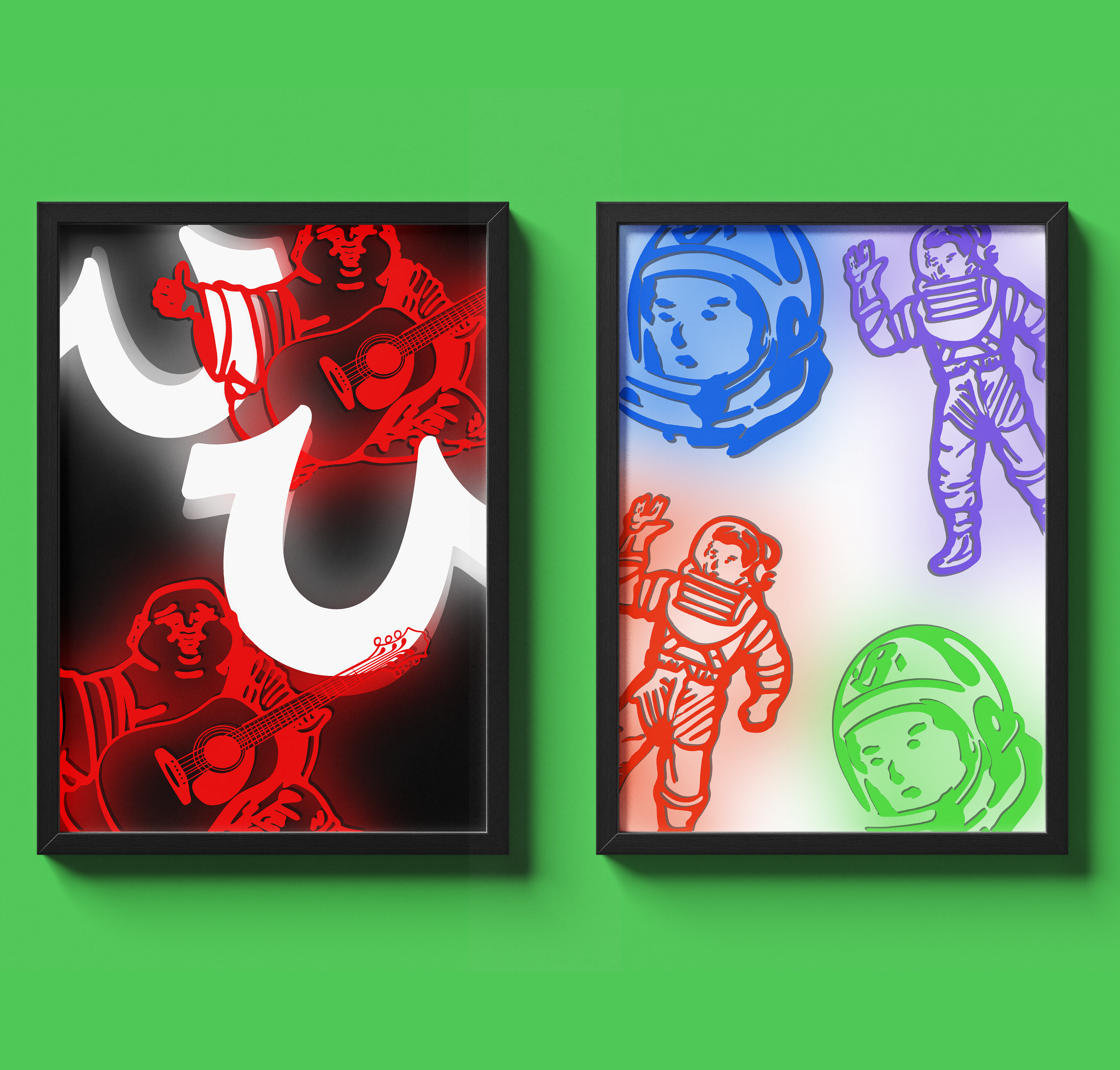 True Religion X B.B.C - Neon Duo Set